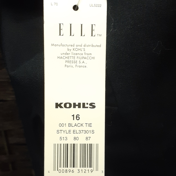 Ellie black tie dress pants - Picture 5 of 6